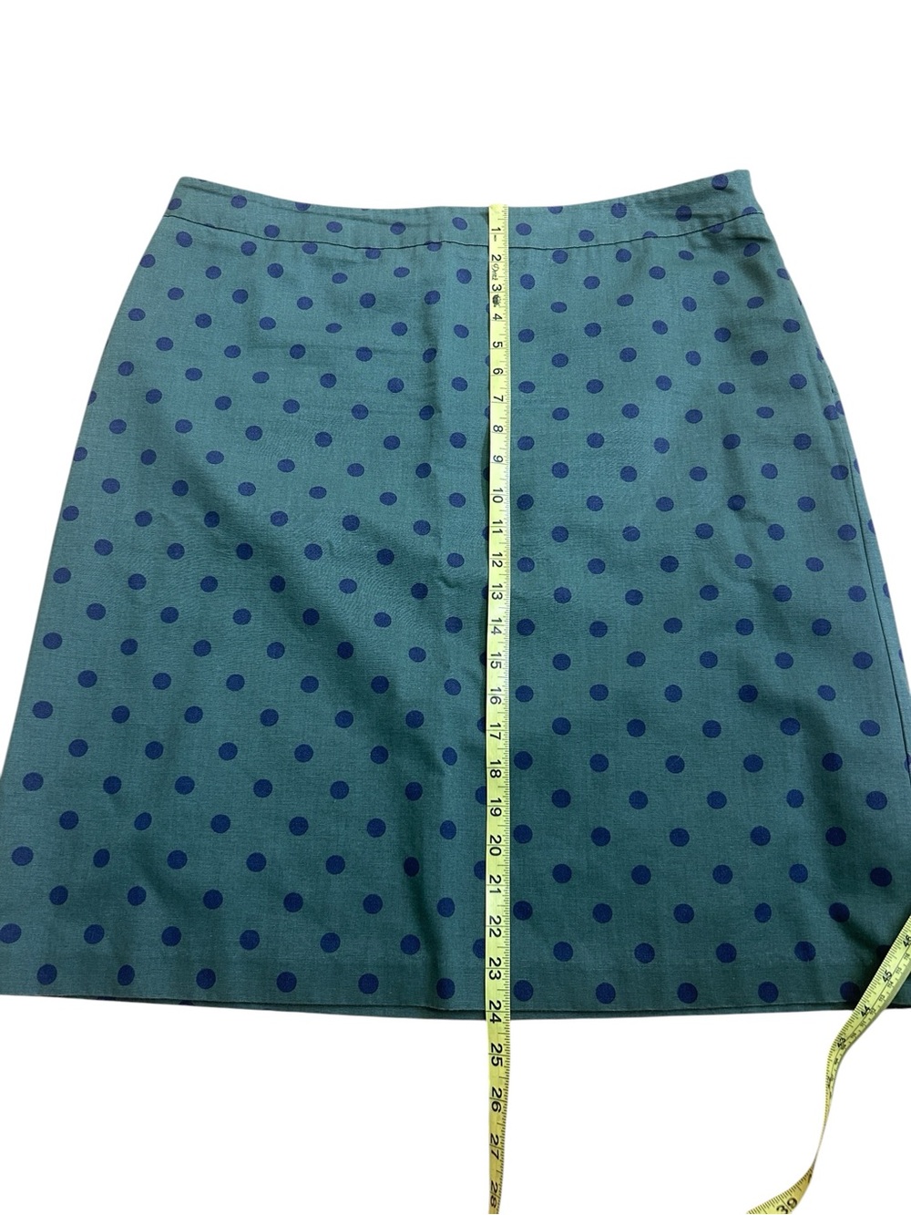 Boden Green & Navy Polka Dot Skirt 14L (14 LONG) - Picture 6 of 7